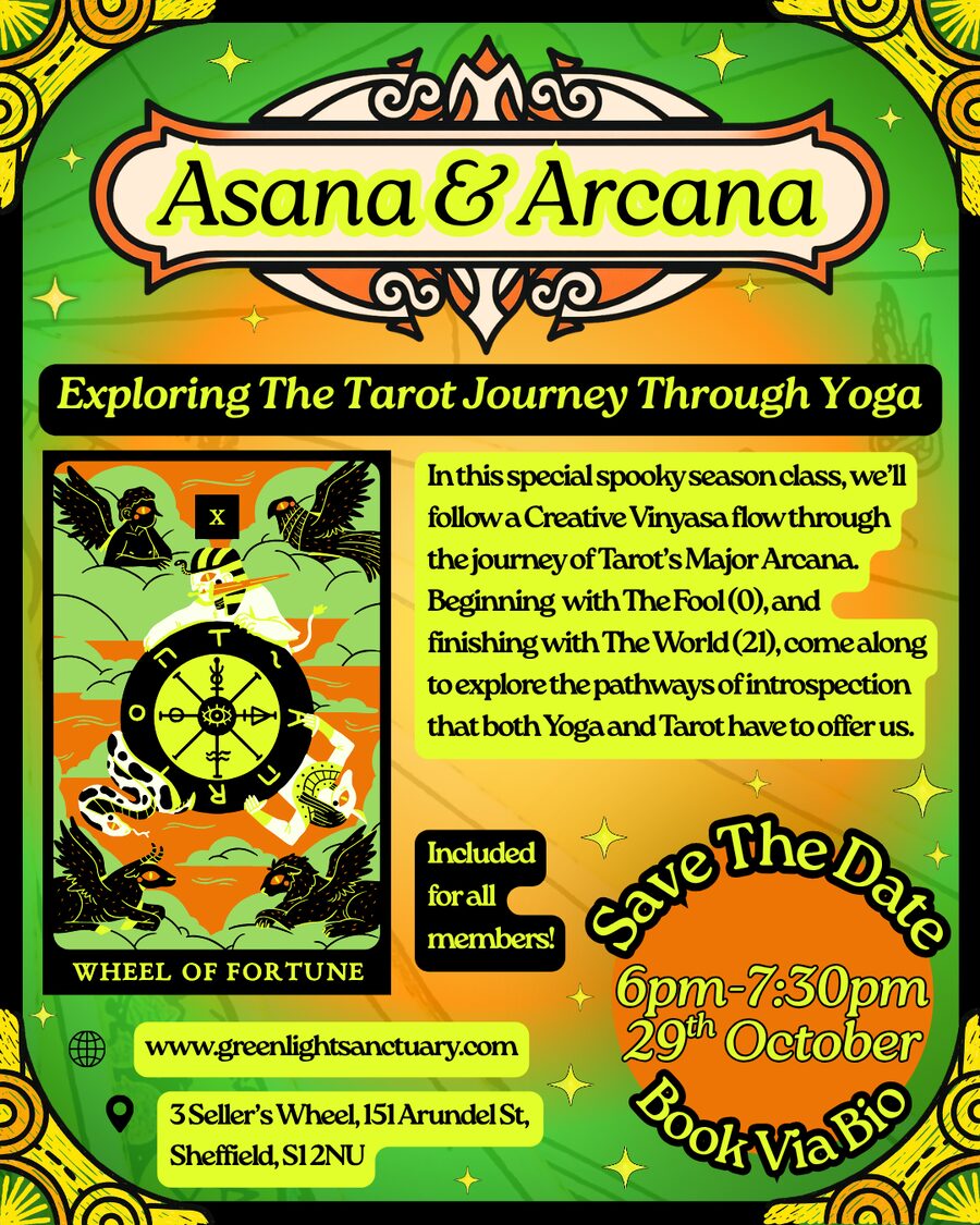 Asana & Arcana: Exploring the Tarot Journey Through Yoga, Thursday 29th October